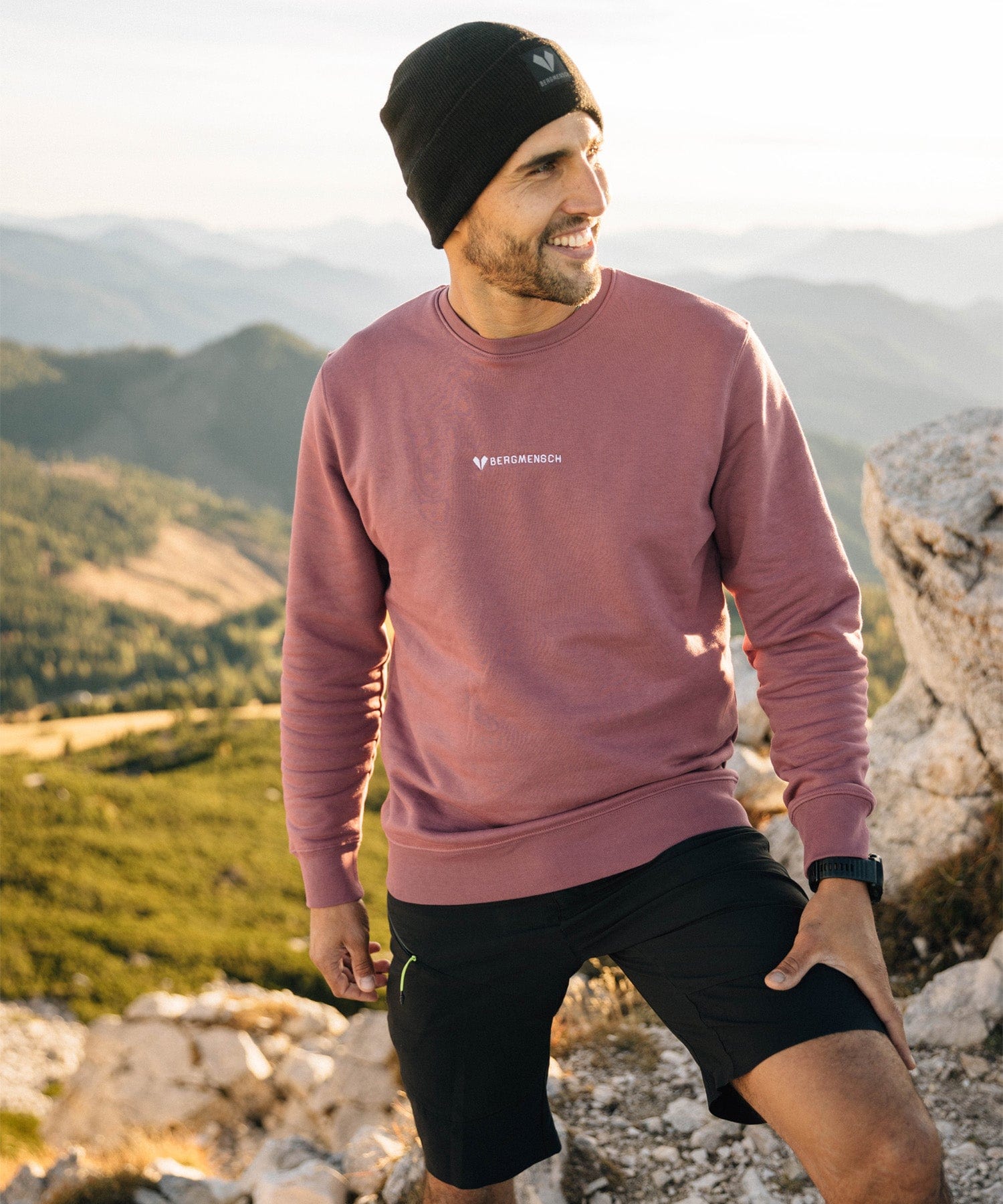 Logo Stick - Unisex Premium Organic Sweatshirt von Bergmensch