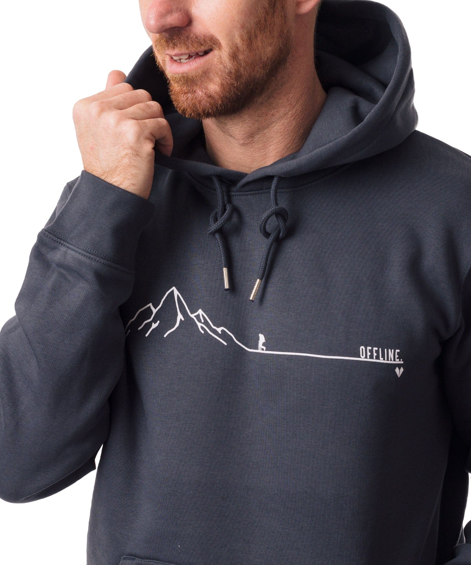 Offline - Unisex Premium Organic Hoodie von Bergmensch