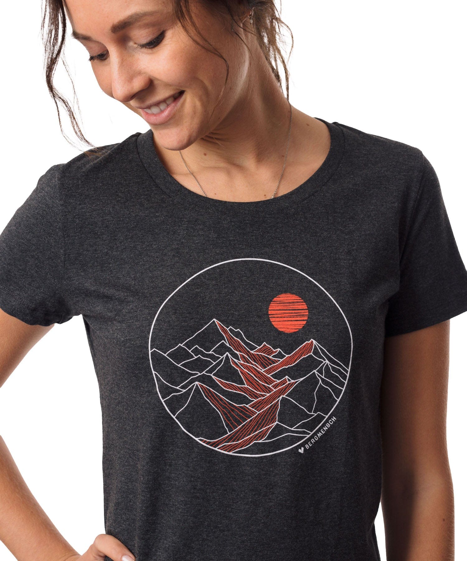 Sunset View - Damen Premium Organic Shirt von Bergmensch