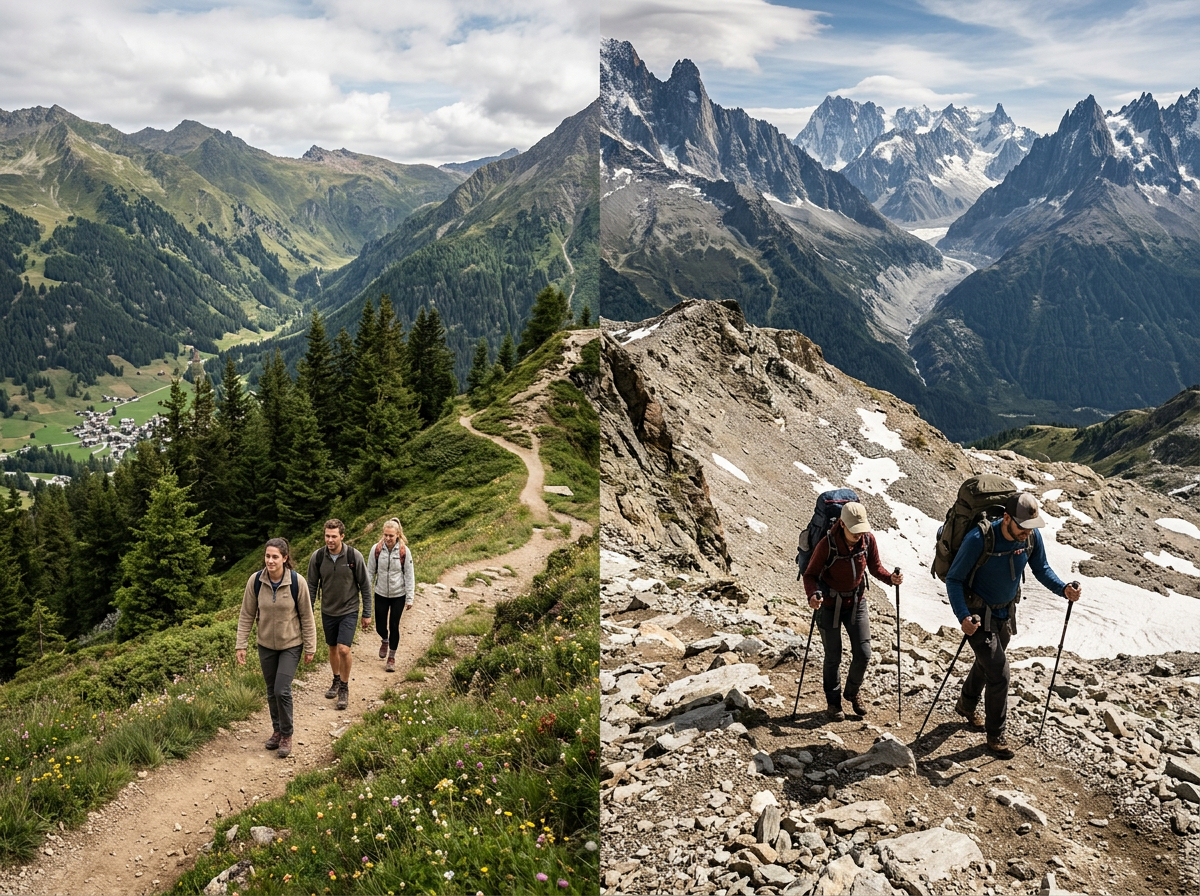 Unterschied Trekking und Hiking