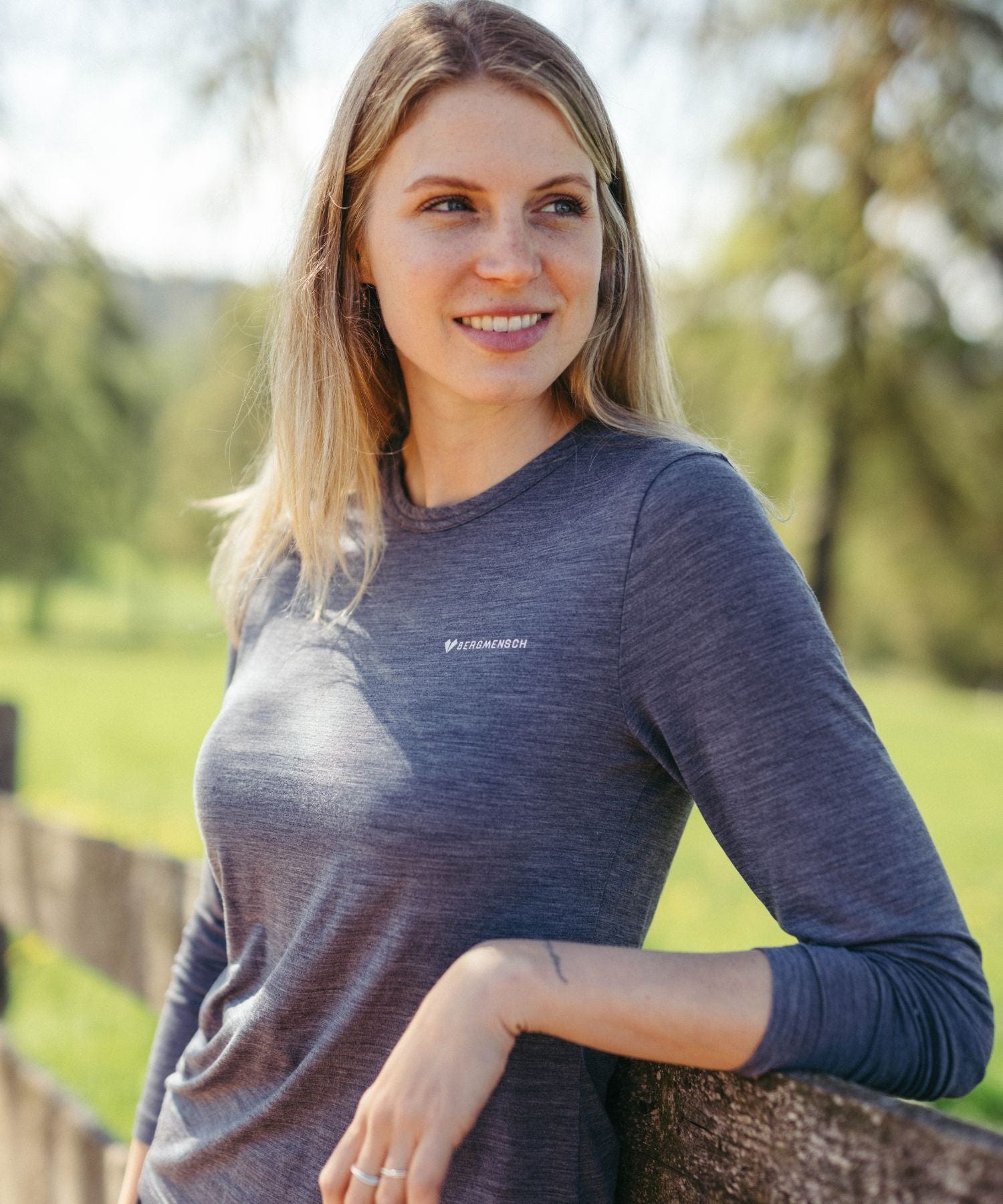 Logo Basic - Damen Merino CloudBlend Longsleeve