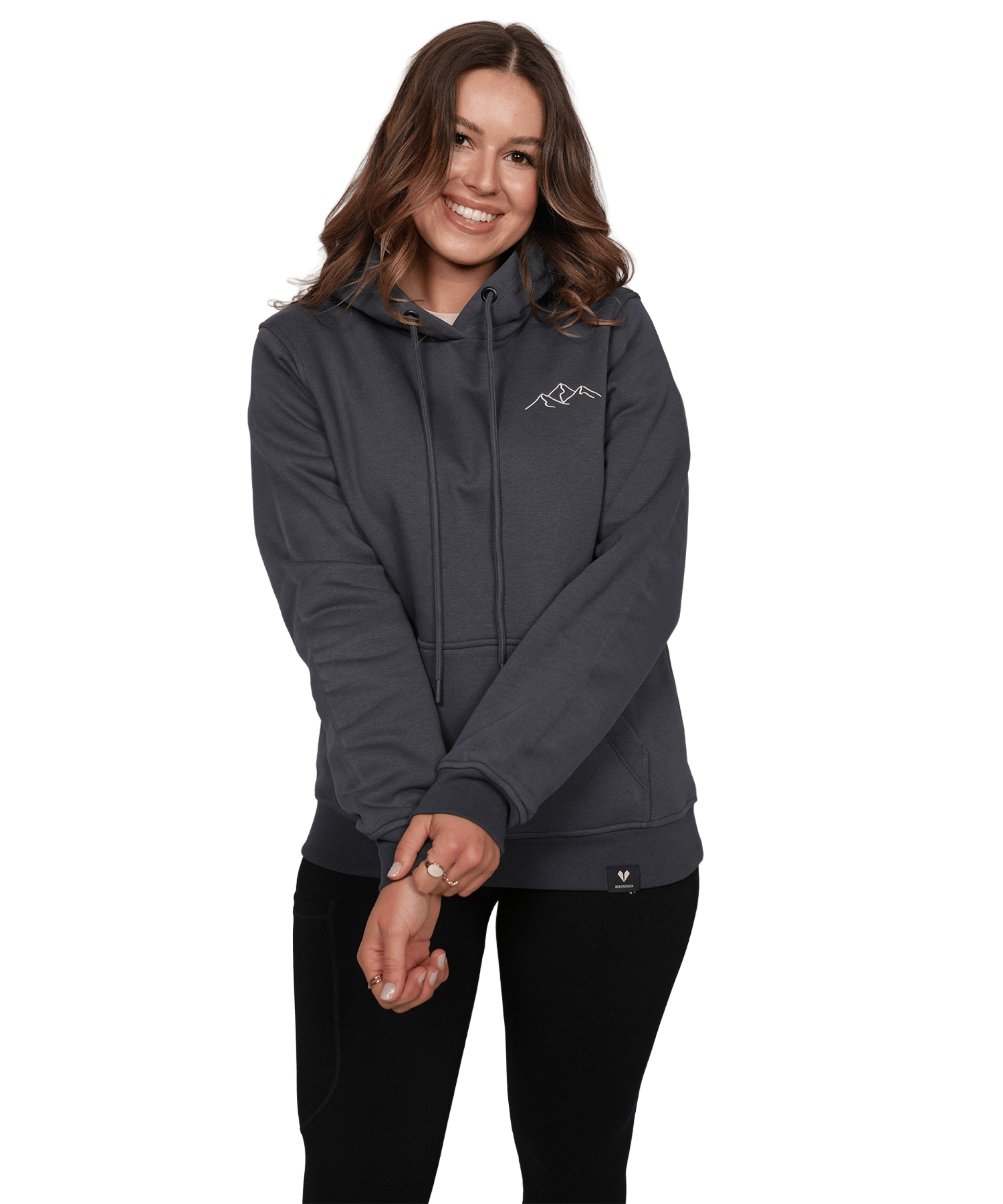 Bergsilhouette (Stick) - Unisex Premium Organic Hoodie