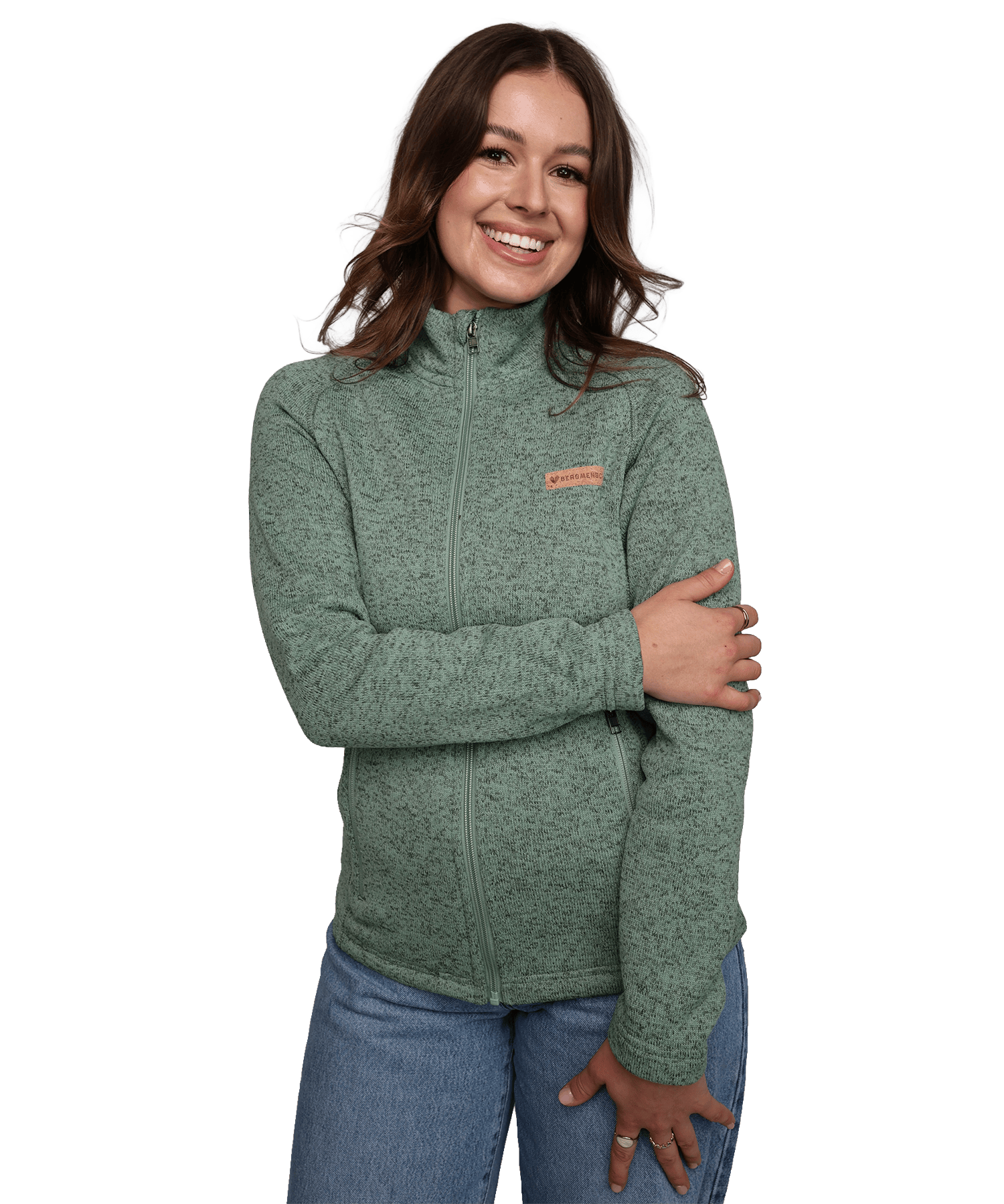 BERGMENSCH® - Damen Strickfleece-Jacke