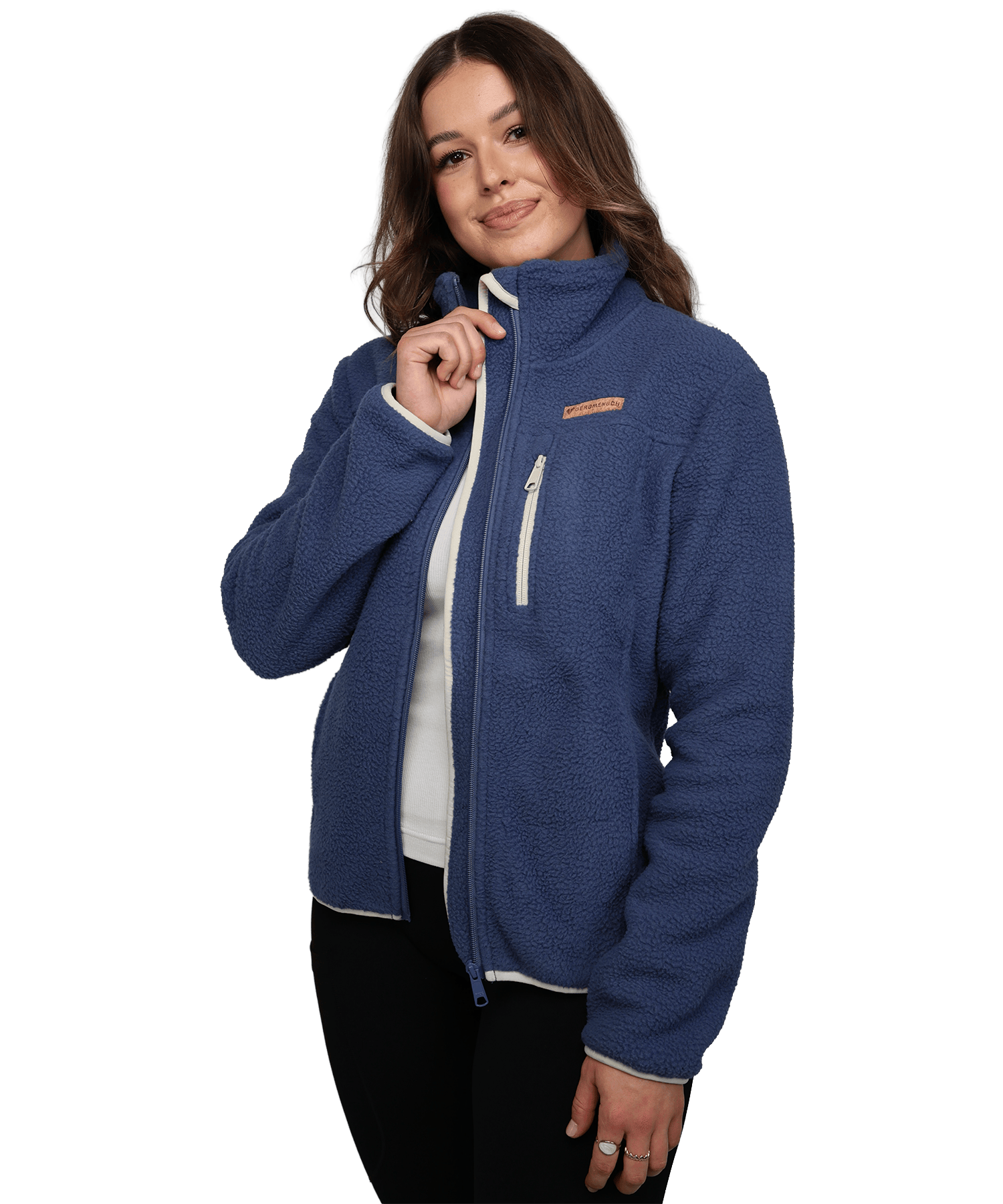 Damen Sherpa Fleece Jacke