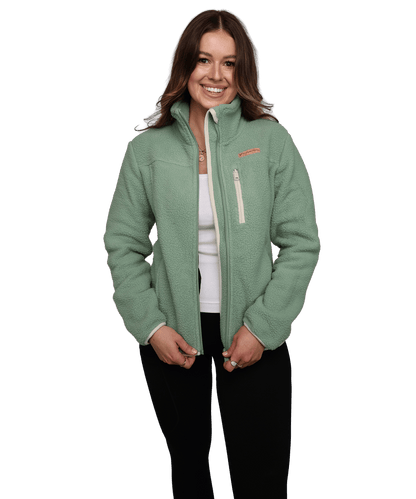 Damen Sherpa Fleece Jacke