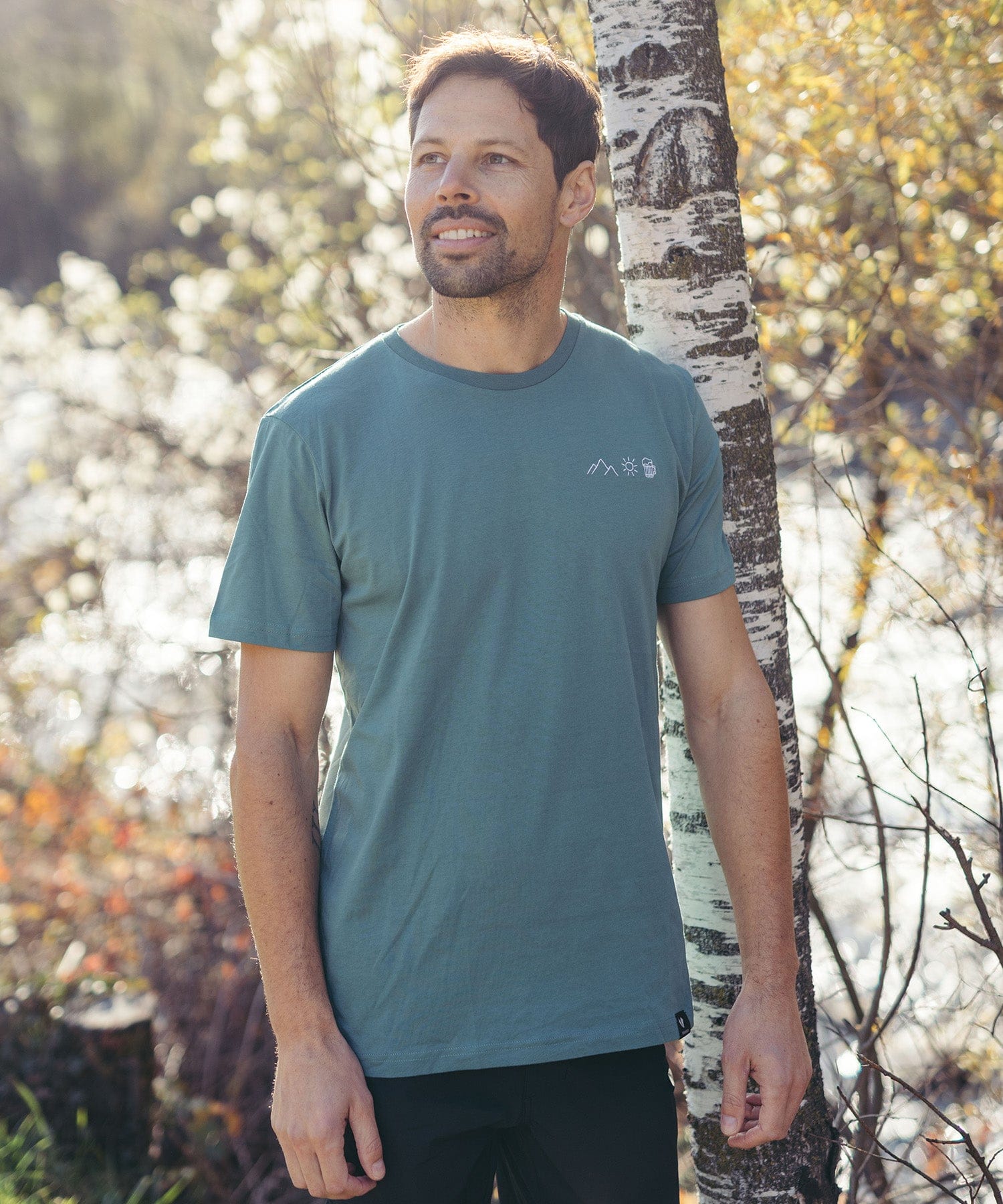 Berg Sonne Bier (Stick) - Unisex Premium Organic Shirt