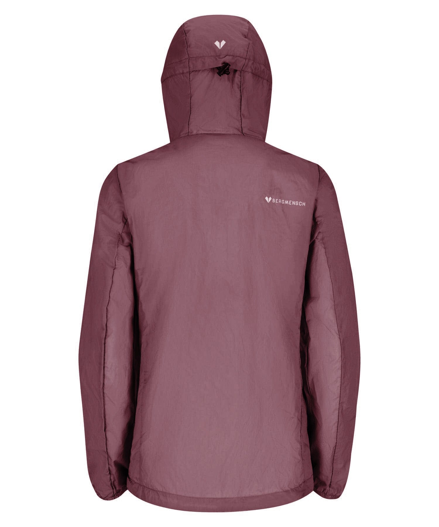 Rückansicht Damen BERGMENSCH Windbreaker Hibiskus