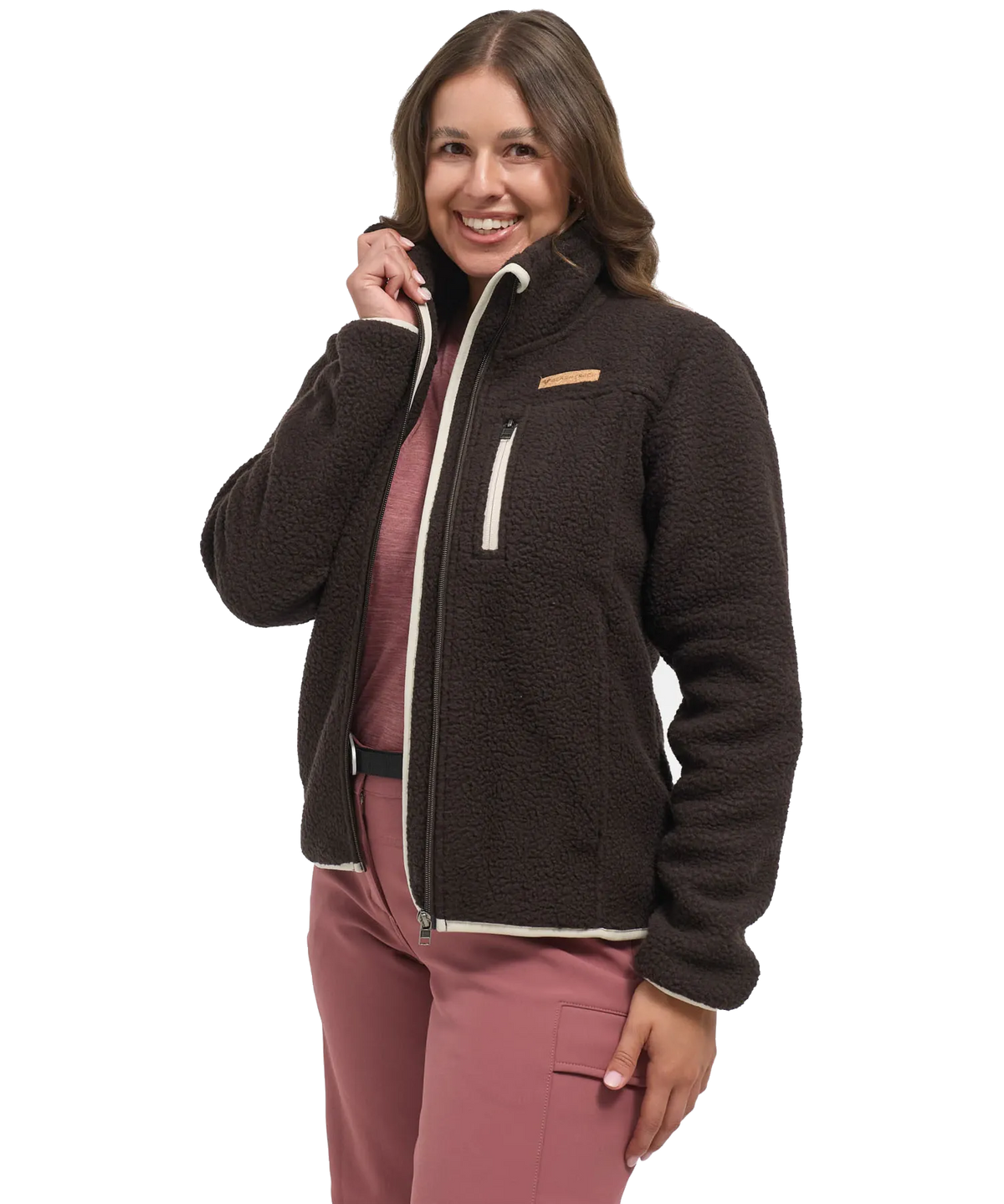 Damen Sherpa Fleece Jacke