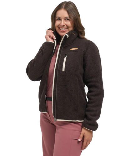 Damen Sherpa Fleece Jacke