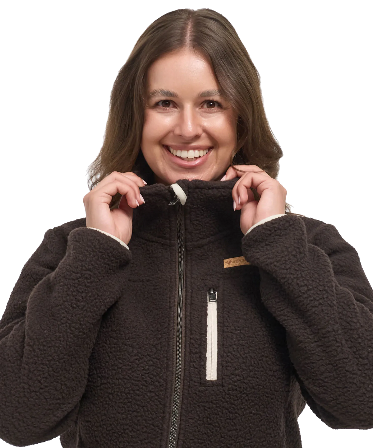 Damen Sherpa Fleece Jacke