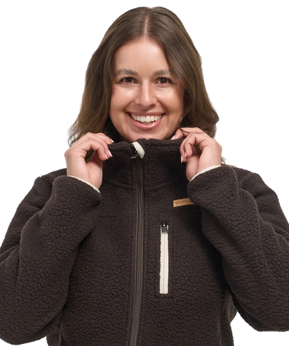 Damen Sherpa Fleece Jacke