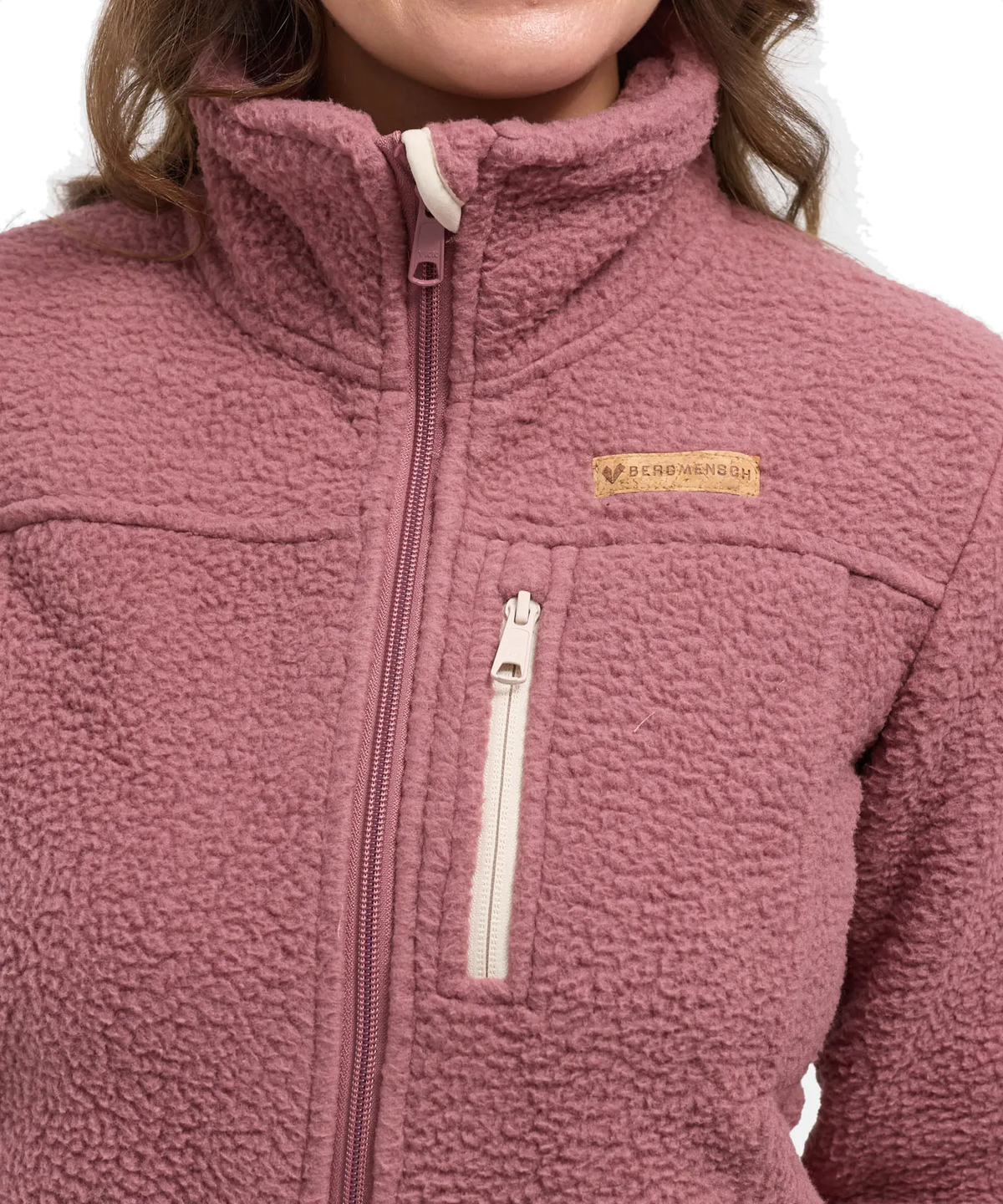 Damen Sherpa Fleece Jacke