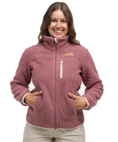 Damen Sherpa Fleece Jacke