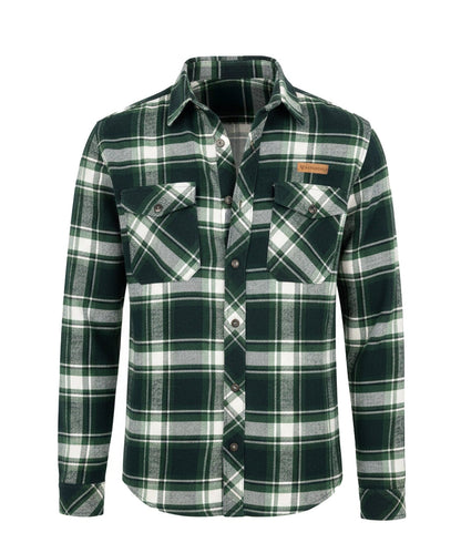 BERGMENSCH Flanell Overshirt Herren in Pine Grove