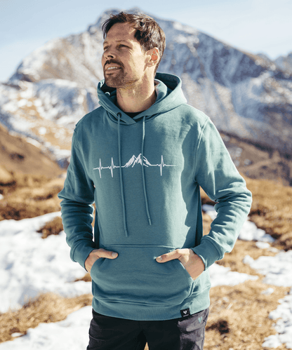 Herzschlag Berge - Unisex Premium Organic Hoodie