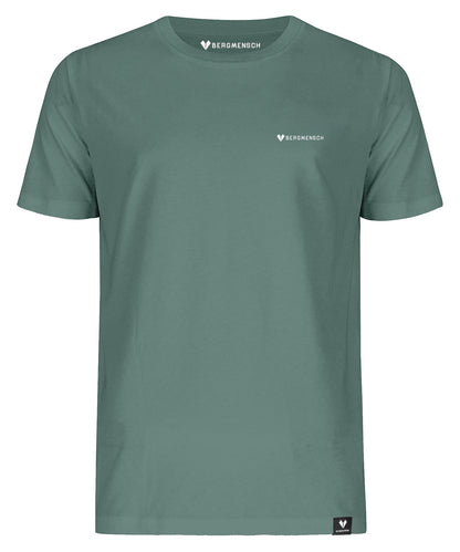 BERGMENSCH Unisex Premium Organic T-Shirt "Where the Mountains are" in Deep Lake