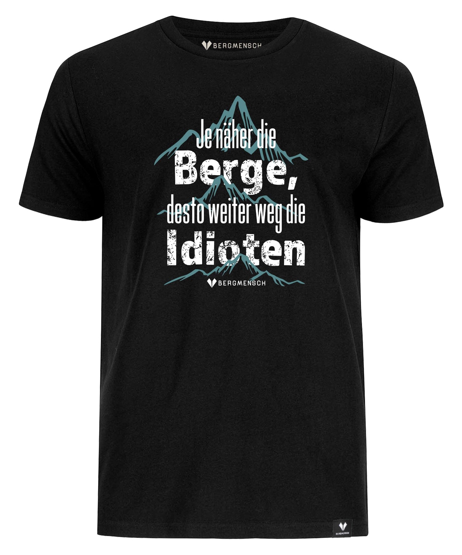 Je näher die Berge desto weiter weg die Idioten - Unisex Premium Organic Shirt