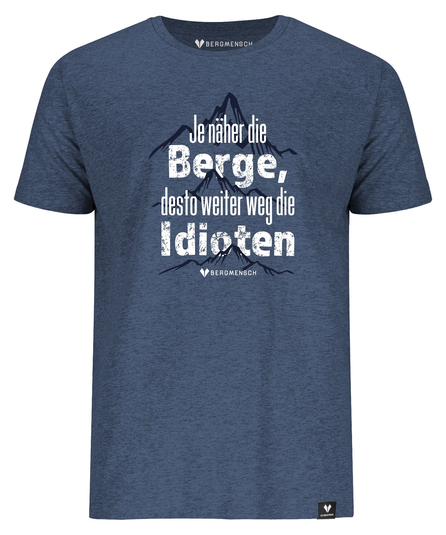 Je näher die Berge desto weiter weg die Idioten - Unisex Premium Organic Shirt