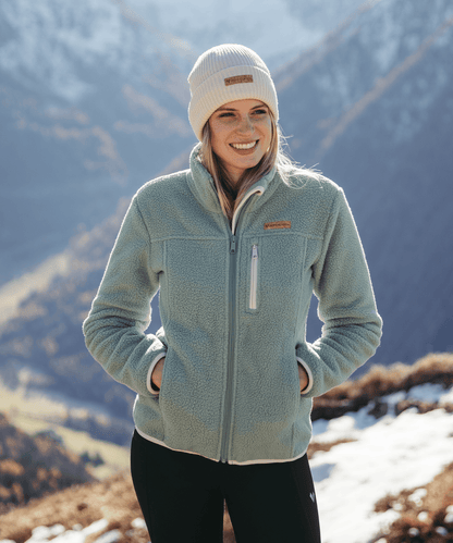 Damen Sherpa Fleece Jacke