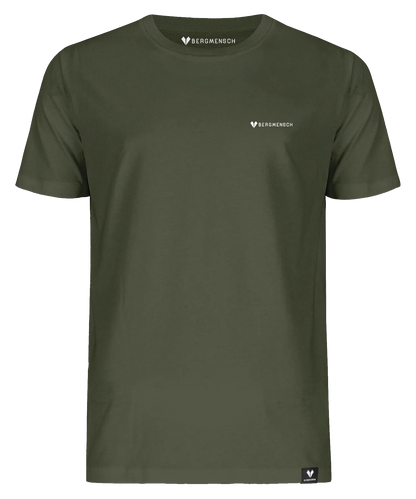 BERGMENSCH Unisex Premium Organic T-Shirt "Sommer in den Bergen" in Khaki