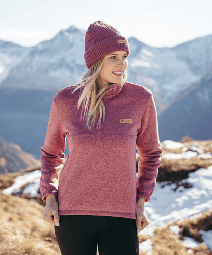 BERGMENSCH® - Damen Half-Zip Strickfleece