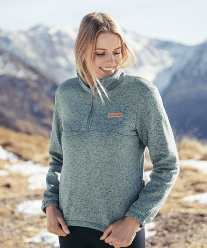 BERGMENSCH® - Damen Half-Zip Strickfleece