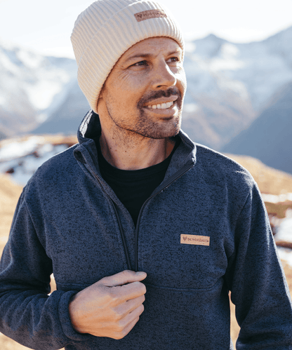 BERGMENSCH® - Herren Half-Zip Strickfleece