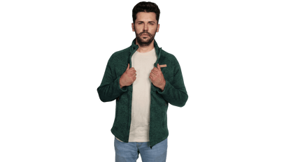 BERGMENSCH® - Herren Strickfleece-Jacke