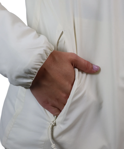 Detailansicht Bergmensch Damen Thermolite Jacke in Whitecap Grey
