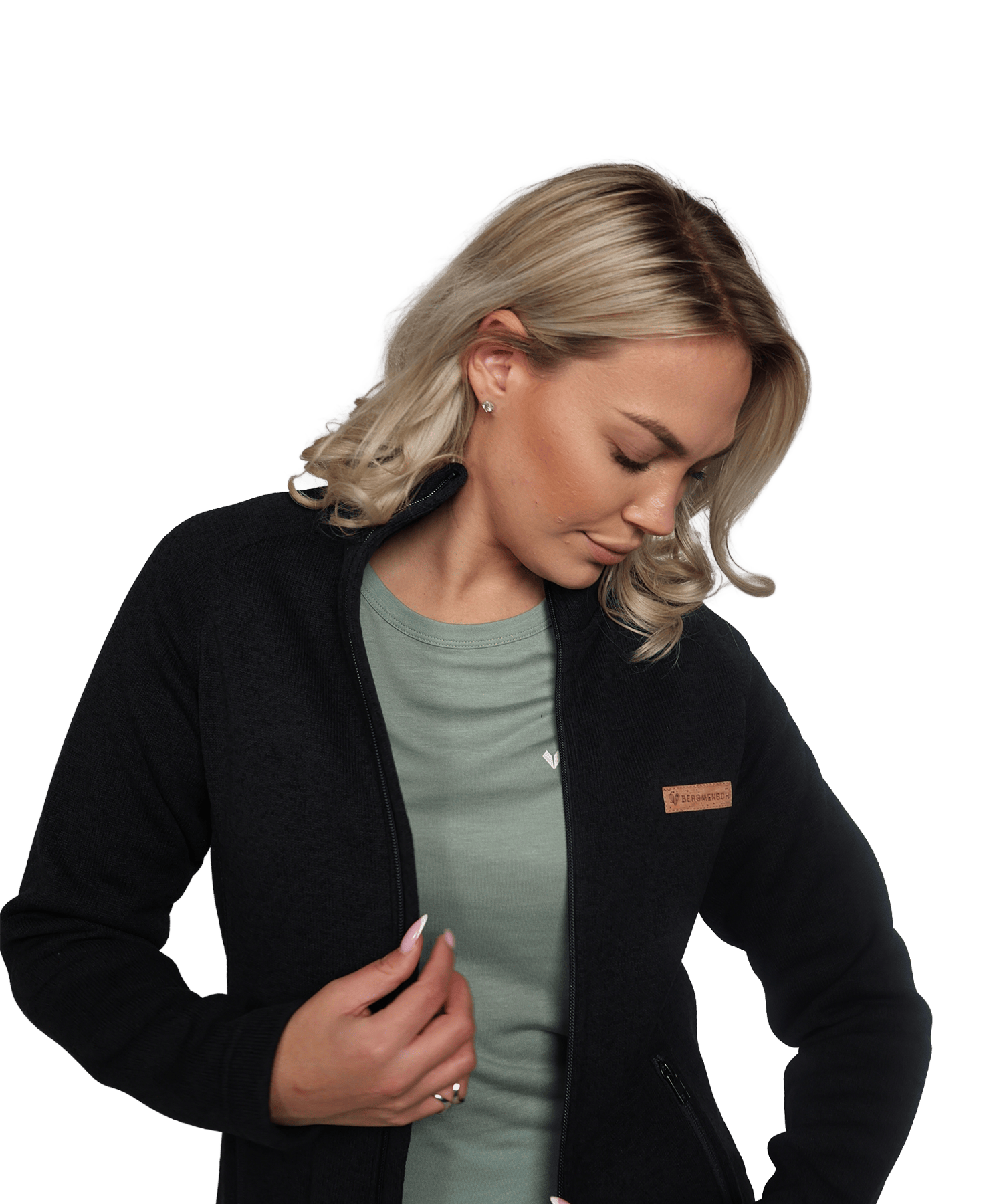 BERGMENSCH® - Damen Strickfleece-Jacke