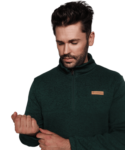 BERGMENSCH® - Herren Half-Zip Strickfleece