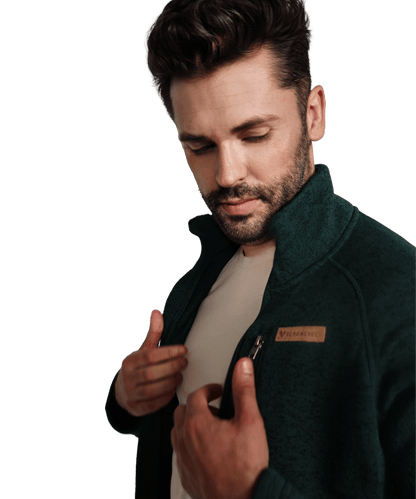 BERGMENSCH® - Herren Strickfleece-Jacke