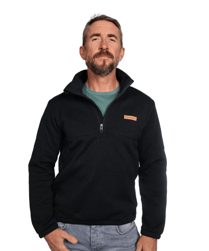 BERGMENSCH® - Herren Half-Zip Strickfleece