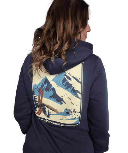 Winterpanorama Ski (Backprint) - Unisex Premium Organic Hoodie
