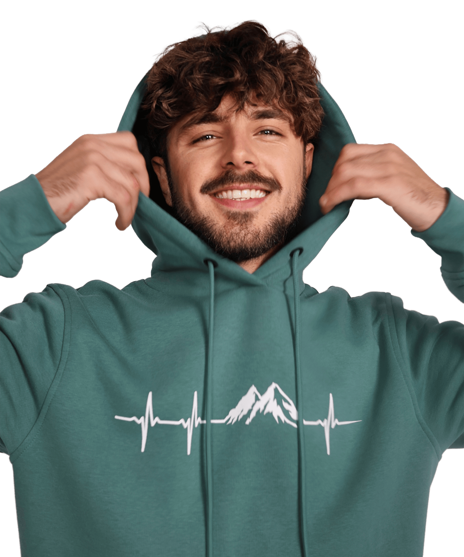 Herzschlag Berge - Unisex Premium Organic Hoodie