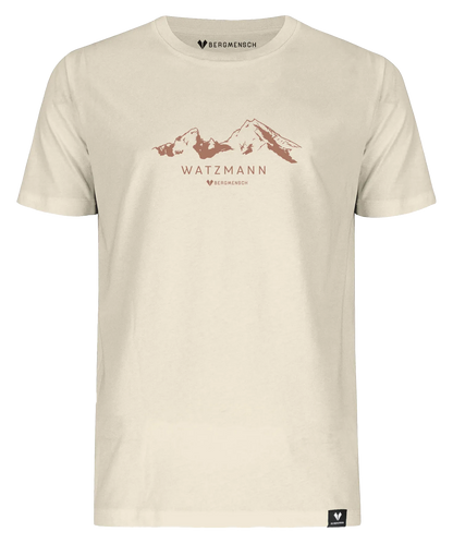 BERGMENSCH Unisex Premium Organic T-Shirt "Watzmann" in Natural Raw
