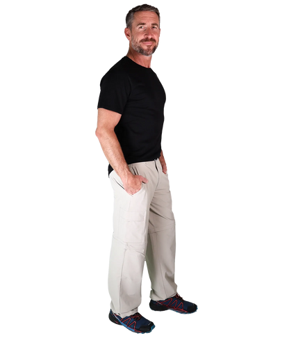 Bergmensch Zip off Hose Herren in Warm Taupe 