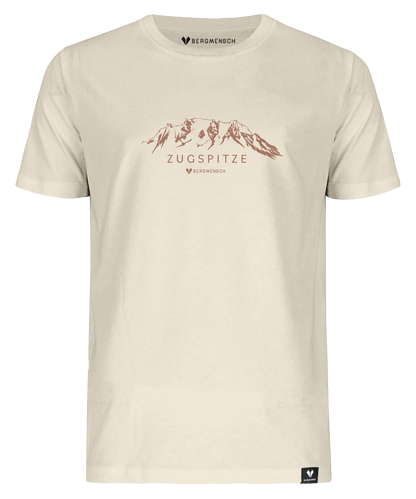 BERGMENSCH Unisex Premium Organic T-Shirt "Zugspitze" in Natural Raw
