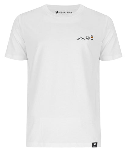 Berg Sonne Spritz (Stick) - Unisex Premium Organic Shirt von Bergmensch