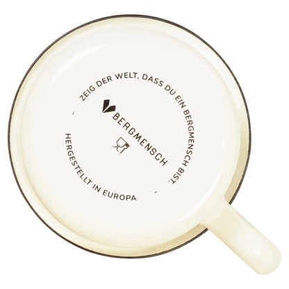 BERGMENSCH® - Emaille Tasse - In den Bergen von Bergmensch