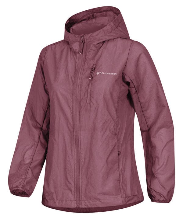 BERGMENSCH Damen Windbreaker in Hibiskus
