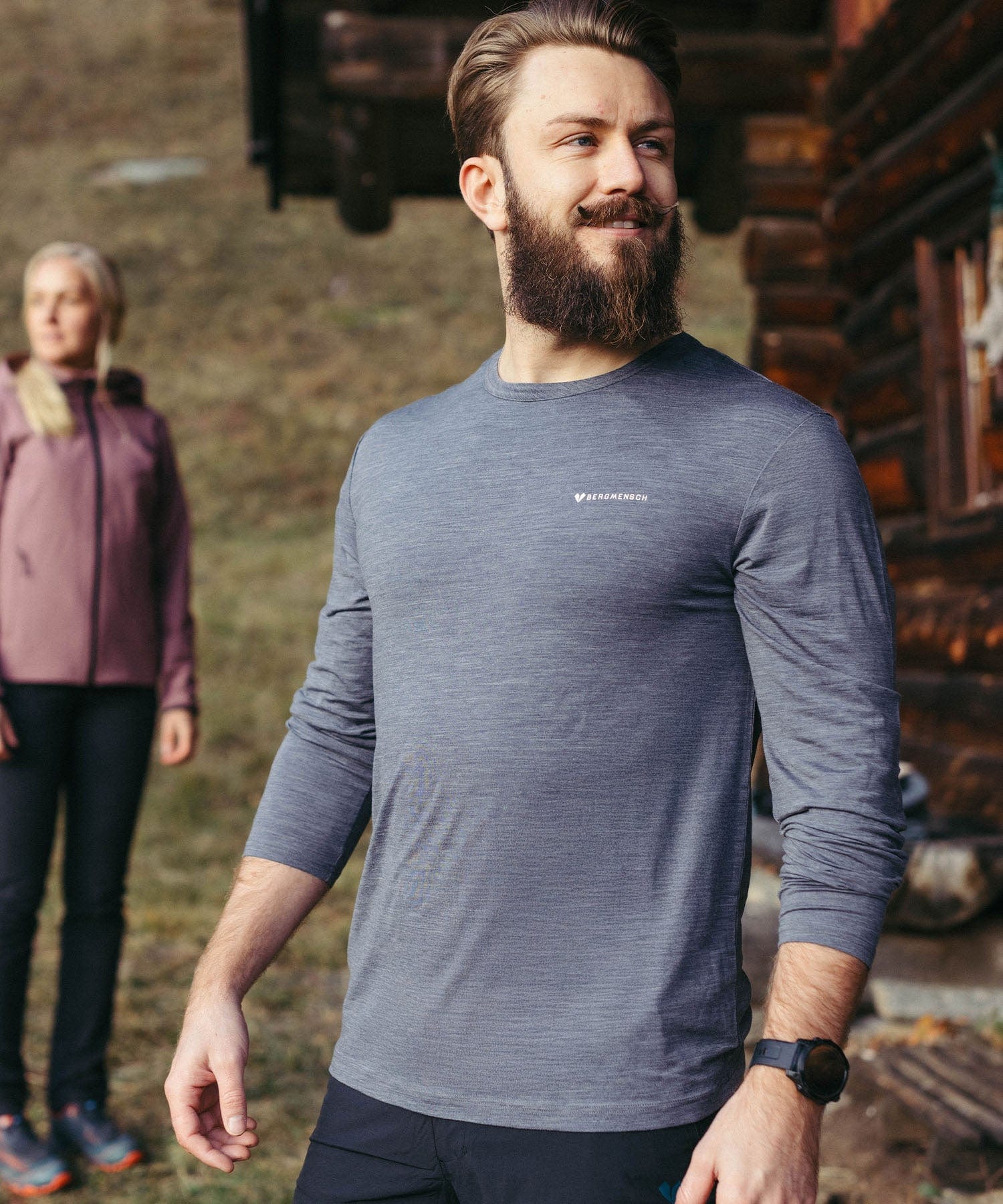 Logo Basic - Unisex Merino CloudBlend Longsleeve