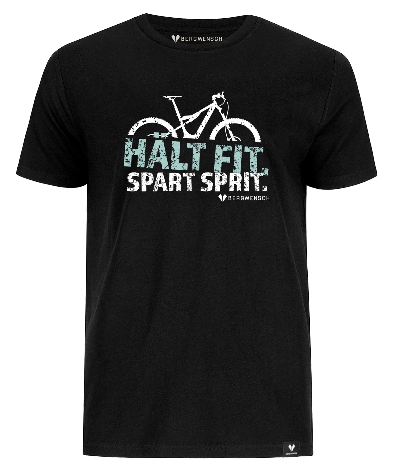 Hält fit spart Sprit - Unisex Premium Organic Shirt von Bergmensch