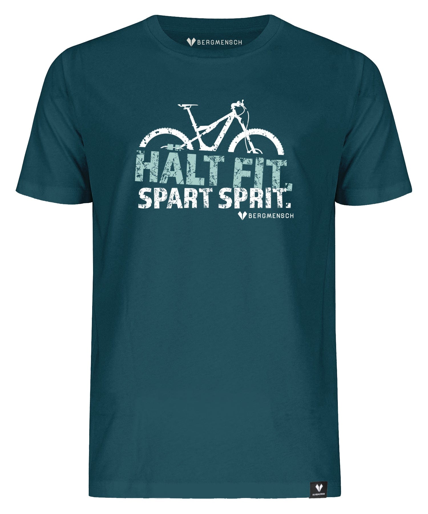 Hält fit spart Sprit - Unisex Premium Organic Shirt von Bergmensch