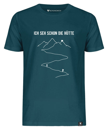 Ich seh schon die Hütte - Unisex Premium Organic Shirt von Bergmensch