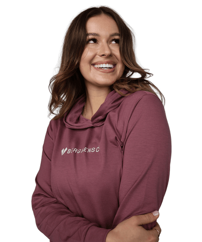 Detailbild vom Lightweight Damen drirelease Hoodie in der Farbe Hibiscus
