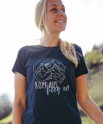 Kopf aus, Berg an - Damen Premium Organic Shirt von Bergmensch