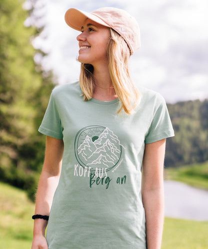 Kopf aus, Berg an - Damen Premium Organic Shirt von Bergmensch